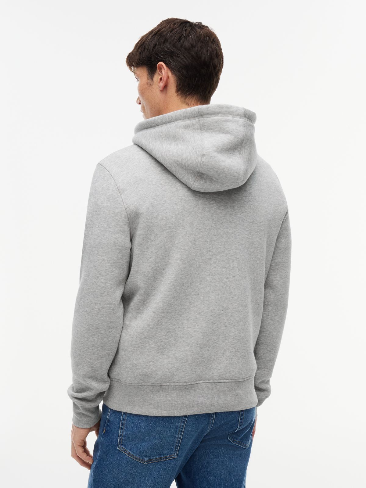 Logo Flex Fleece Hoody — Grey