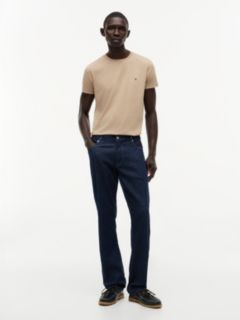 Flag Embroidery Slim Jersey T-Shirt — Khaki 2
