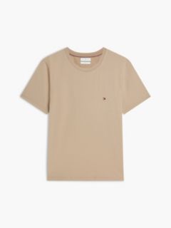 Flag Embroidery Slim Jersey T-Shirt — Khaki 5