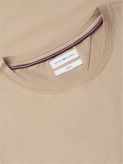 Flag Embroidery Slim Jersey T-Shirt — Khaki 6