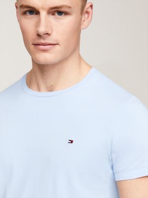 Stretch Slim T Shirt Blue Tommy Hilfiger