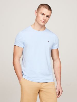 Stretch Slim T Shirt Blue Tommy Hilfiger