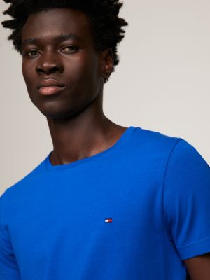 Fit Slim Tommy Extra Hilfiger mit T-Shirt Rundhalsausschnitt | Blau |