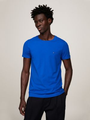 Essential Logo Slim Fit T-Shirt | Blue | Tommy Hilfiger