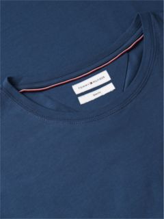 Flag Embroidery Slim Jersey T-Shirt — Blue 6