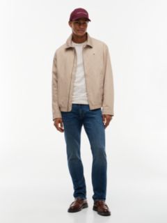 Flag Embroidery Slim Jersey T-Shirt — Beige 2