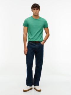 Flag Embroidery Slim Jersey T-Shirt — Green 2