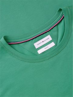 Flag Embroidery Slim Jersey T-Shirt — Green 6