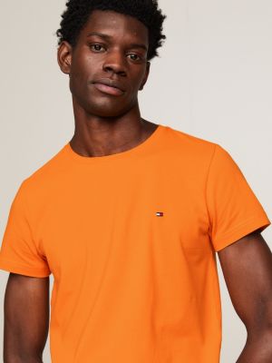 Crew Neck Extra Slim Fit T-Shirt | Orange | Tommy Hilfiger