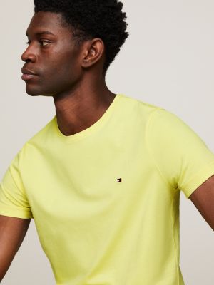 Mens yellow tommy store hilfiger t shirt