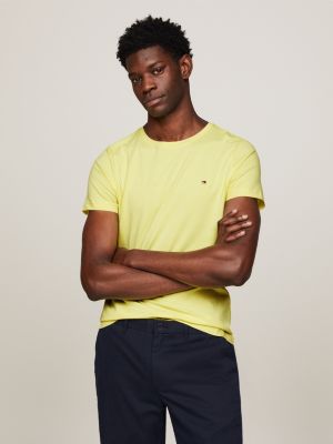 Tommy hilfiger yellow t best sale shirt mens