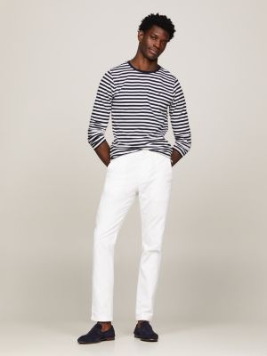 blue extra slim fit langarmshirt für herren - tommy hilfiger