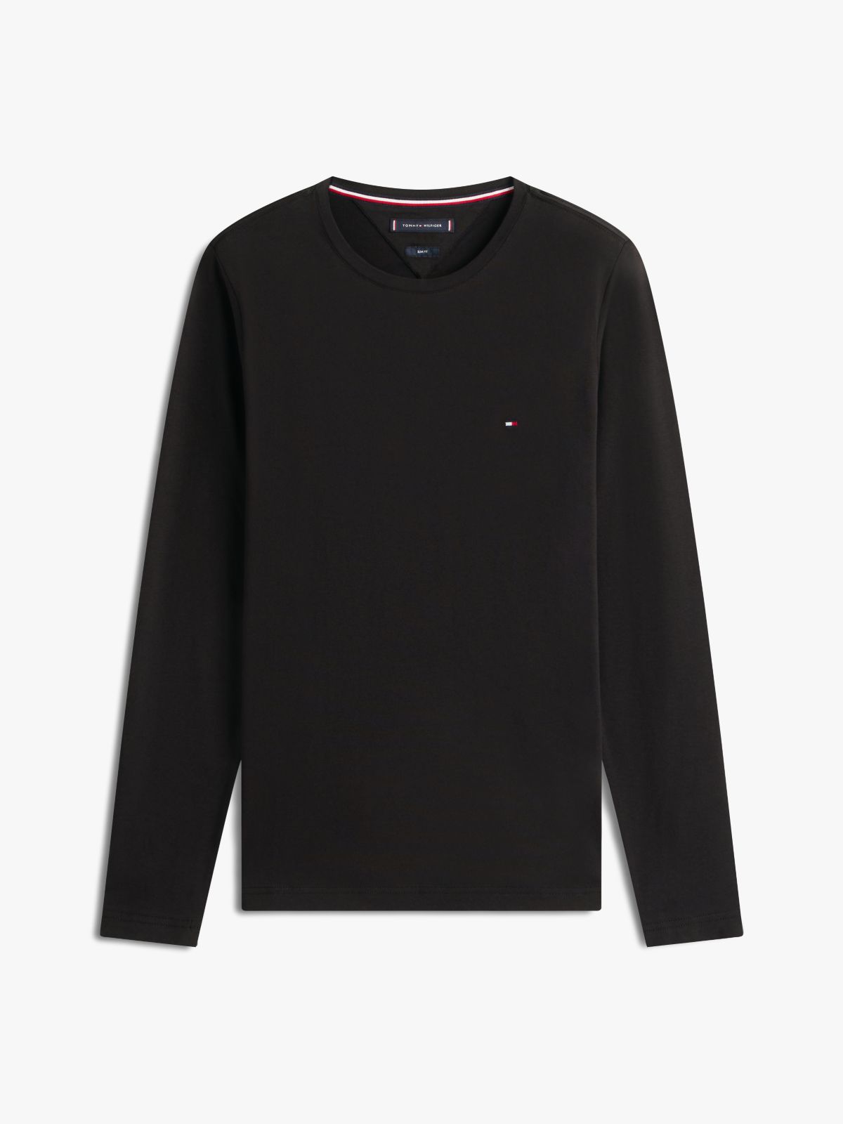 Slim Jersey Long Sleeve T-Shirt — Black