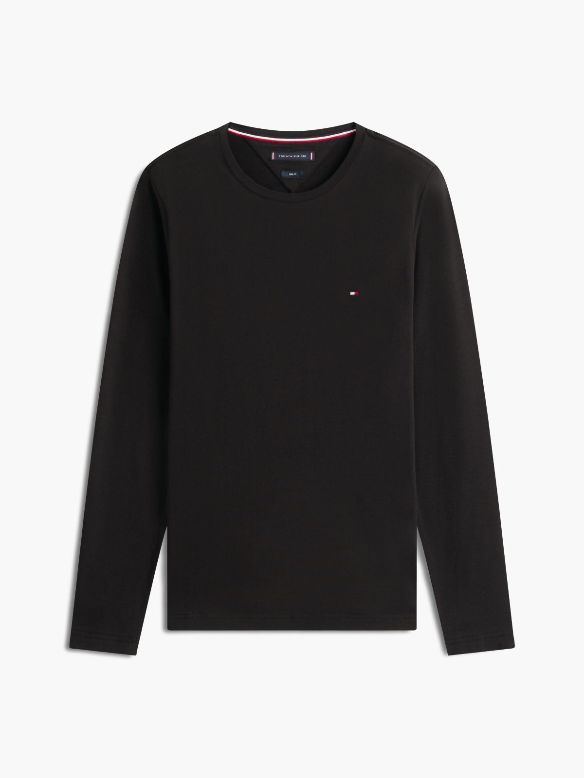 Slim Jersey Long Sleeve T-Shirt — Black