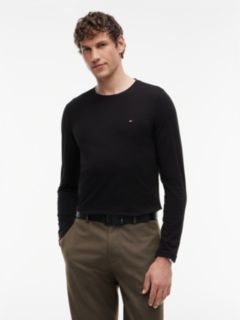 Slim Jersey Long Sleeve T-Shirt — Black 1