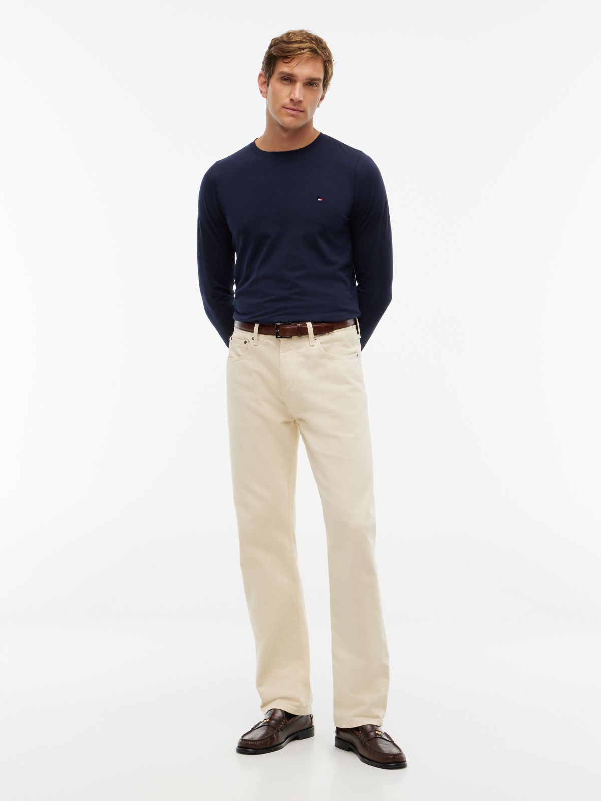 Slim Jersey Long Sleeve T-Shirt — Blue