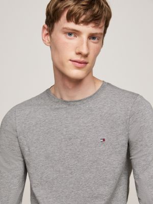 Grey tommy hilfiger t shirt best sale