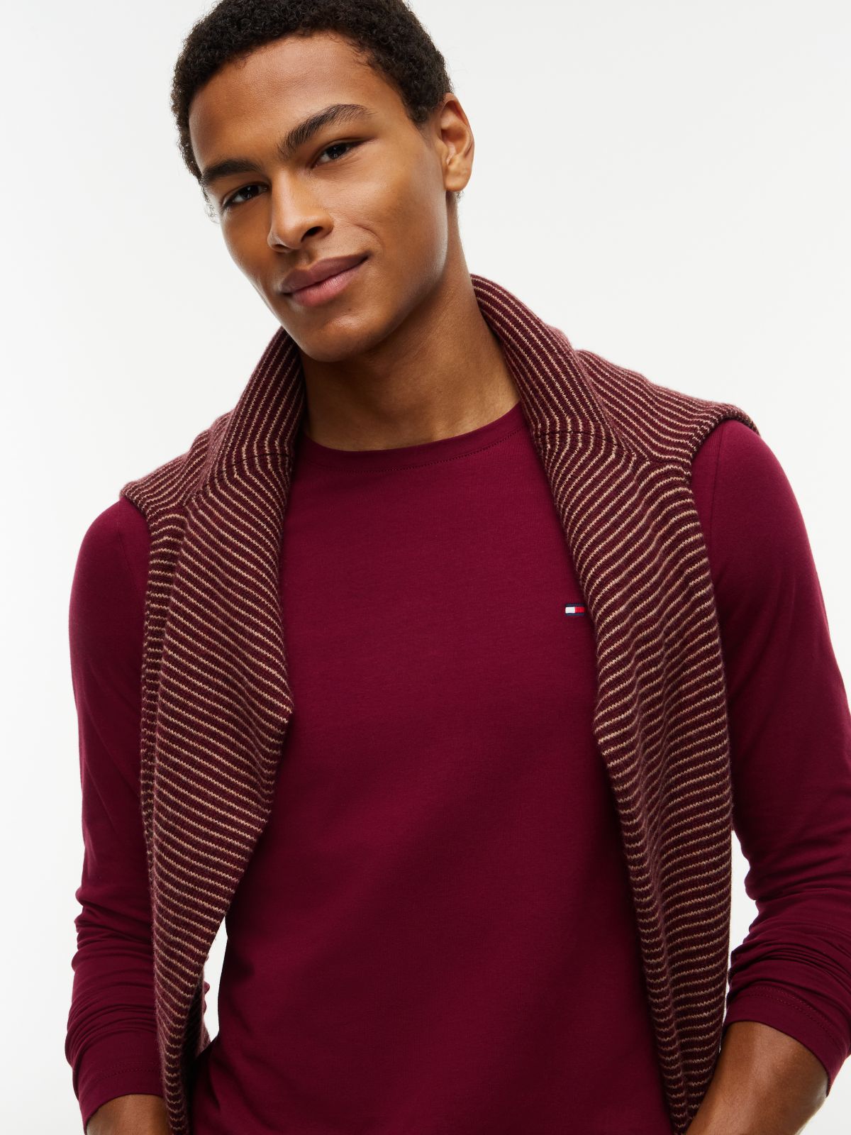 Slim Jersey Long Sleeve T-Shirt — Purple