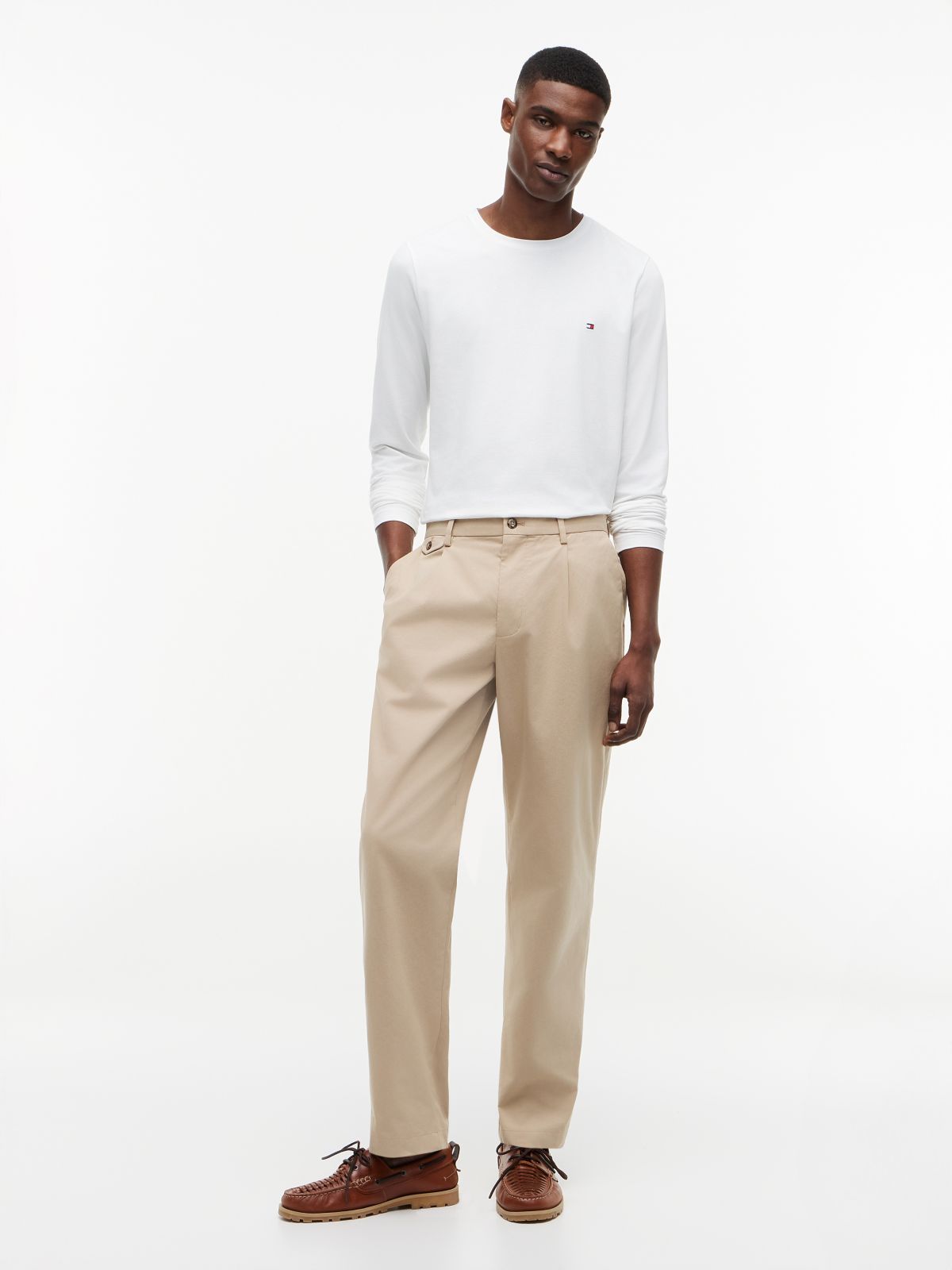 Slim Jersey Long Sleeve T-Shirt — White