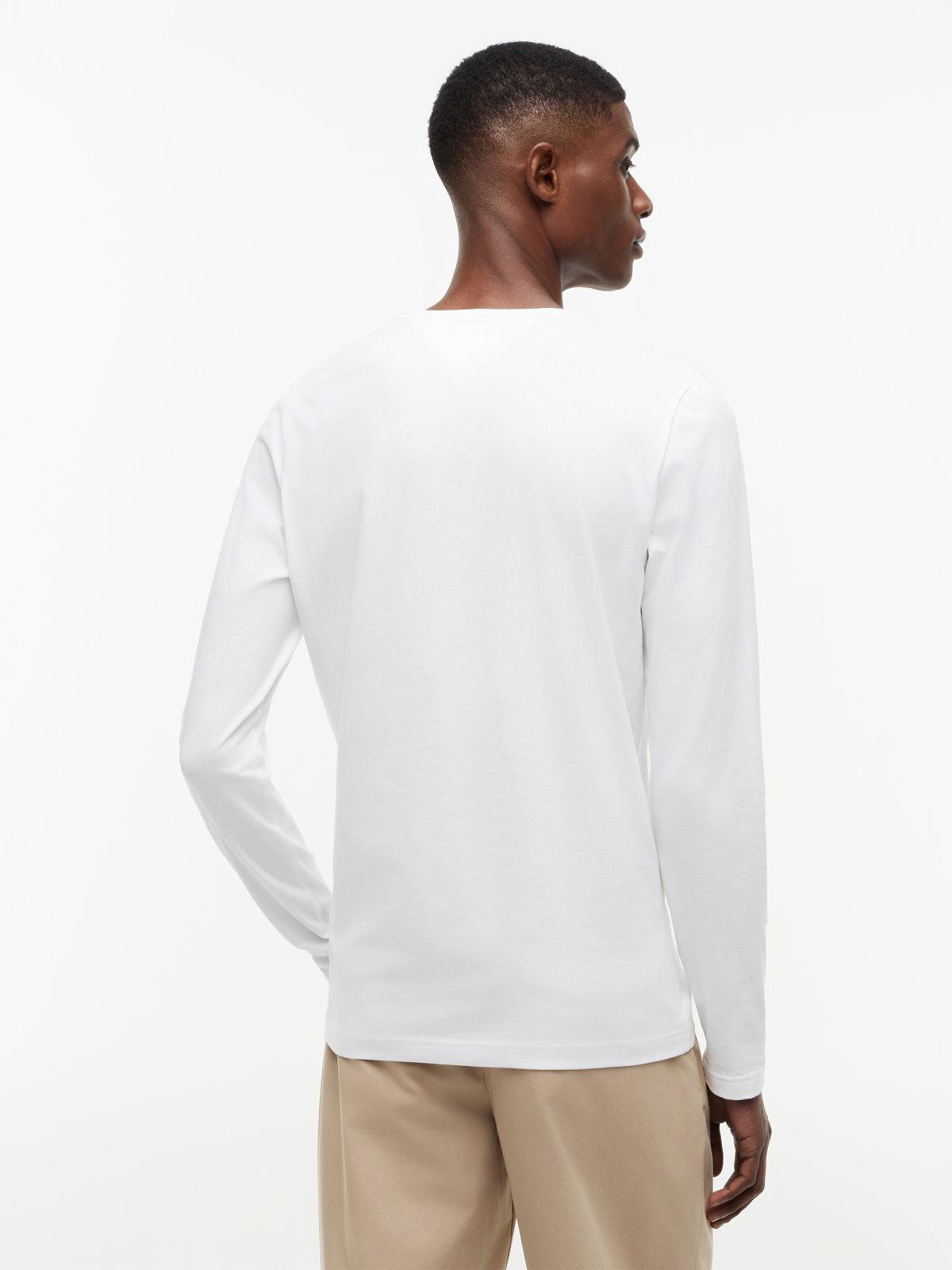 Slim Jersey Long Sleeve T-Shirt — White