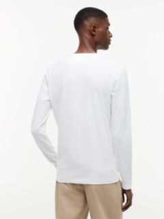 Slim Jersey Long Sleeve T-Shirt — White 4