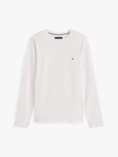Slim Jersey Long Sleeve T-Shirt — White 5