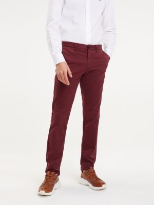 tommy hilfiger red chinos