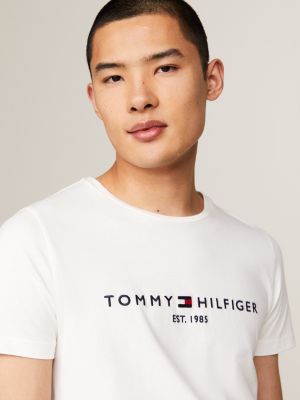 Plak opnieuw Korst Storing T-shirt met Tommy Hilfiger-logo | WIT | Tommy Hilfiger