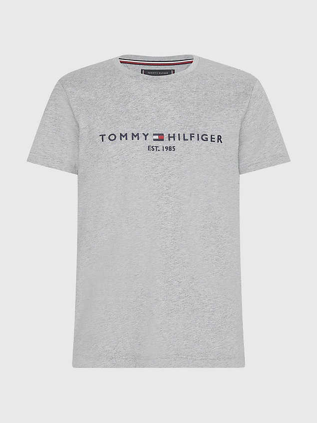 t-shirt à logo tommy hilfiger grey pour hommes tommy hilfiger