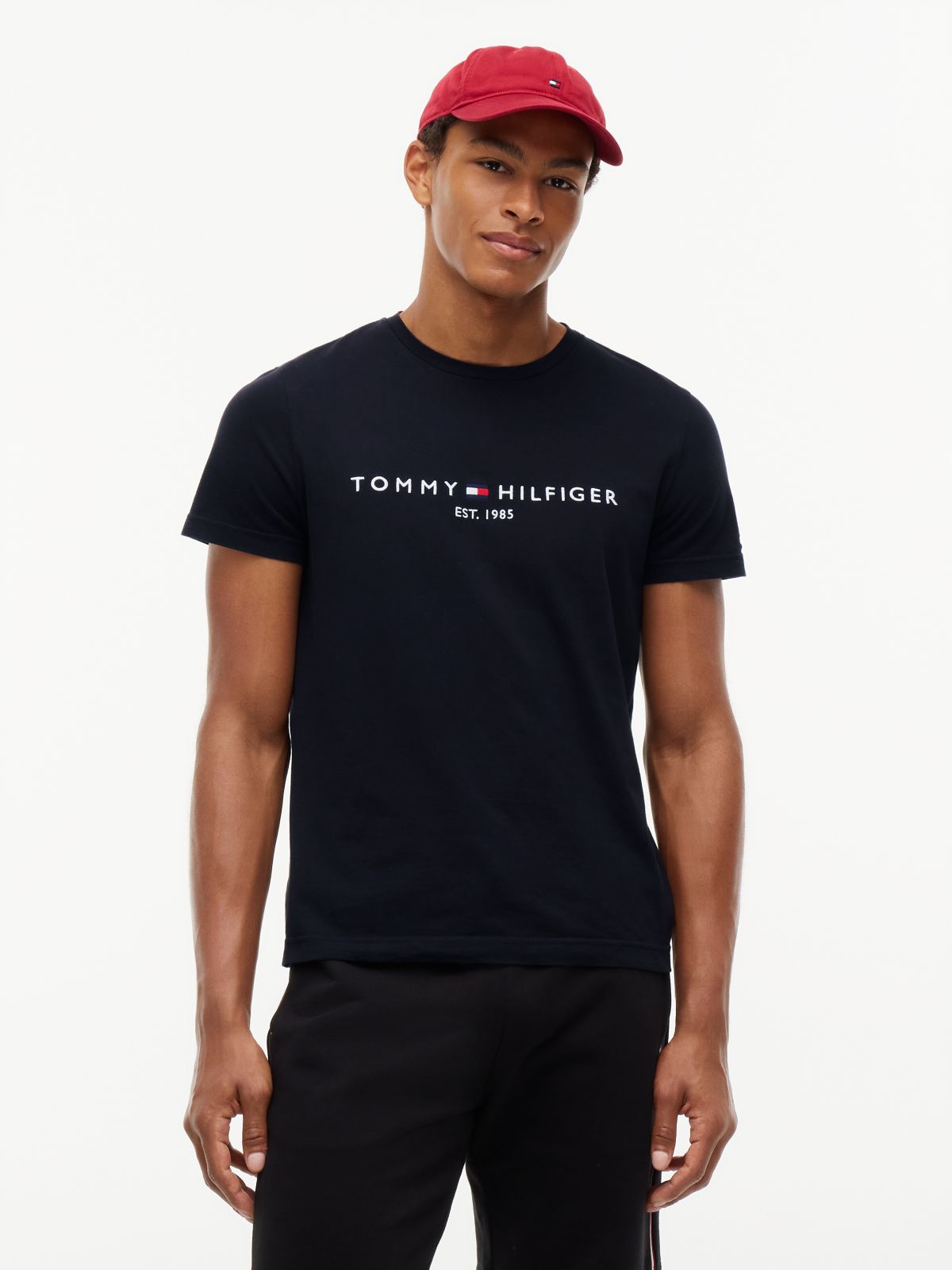 Tommy Hilfiger Logo T-Shirt — Black