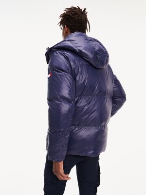 tommy hilfiger shiny hooded down