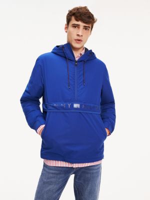 tommy hilfiger padded half zip anorak