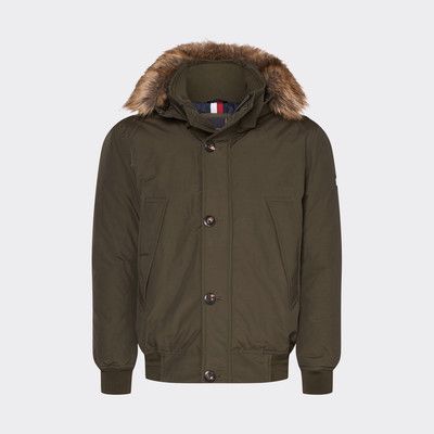tommy hilfiger down filled hooded bomber jacket