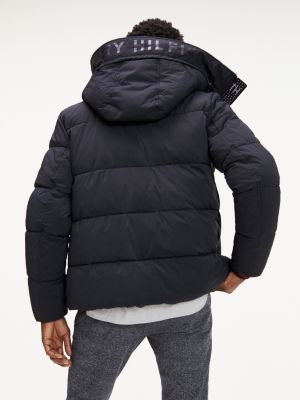 tommy hilfiger padded nylon bomber jacket