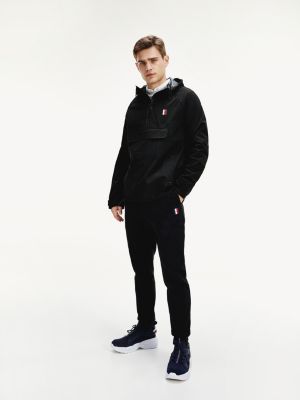 black tommy hoodie
