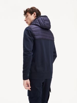 tommy hilfiger front panel hooded zip through