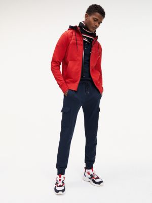 tommy hilfiger front panel hooded zip through