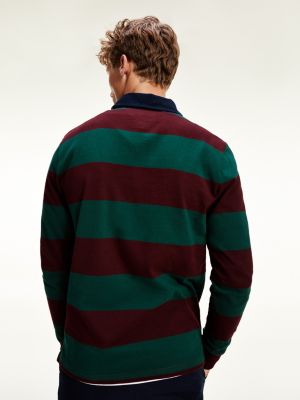 tommy hilfiger rugby stripe puffer