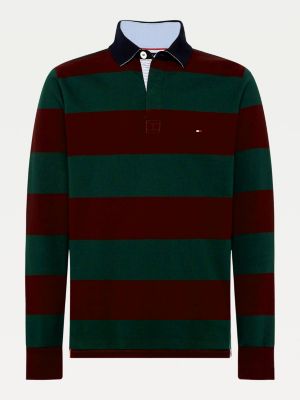 tommy hilfiger rugby stripe puffer