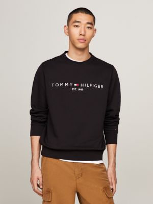 TH Flex Logo Sweatshirt | BLACK | Tommy 