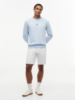 Logo Embroidery Fleece Sweatshirt — Blue 2