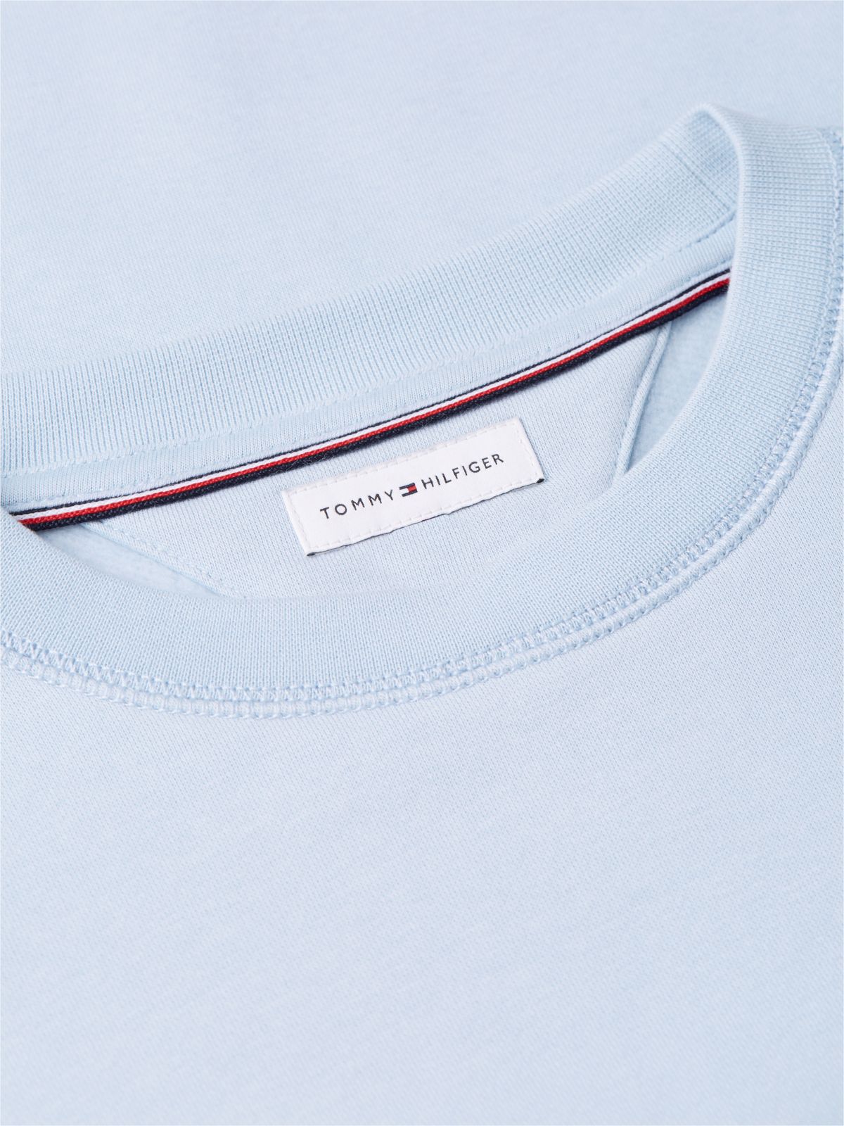 Logo Embroidery Fleece Sweatshirt — Blue