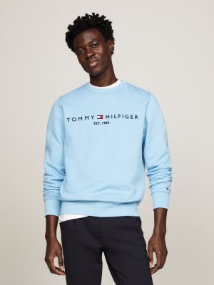 Blue hot sale tommy sweatshirt