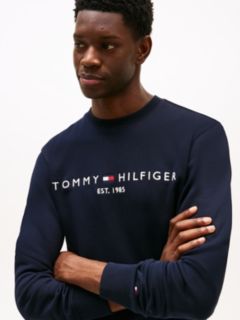 Logo Embroidery Fleece Sweatshirt — Blue 2