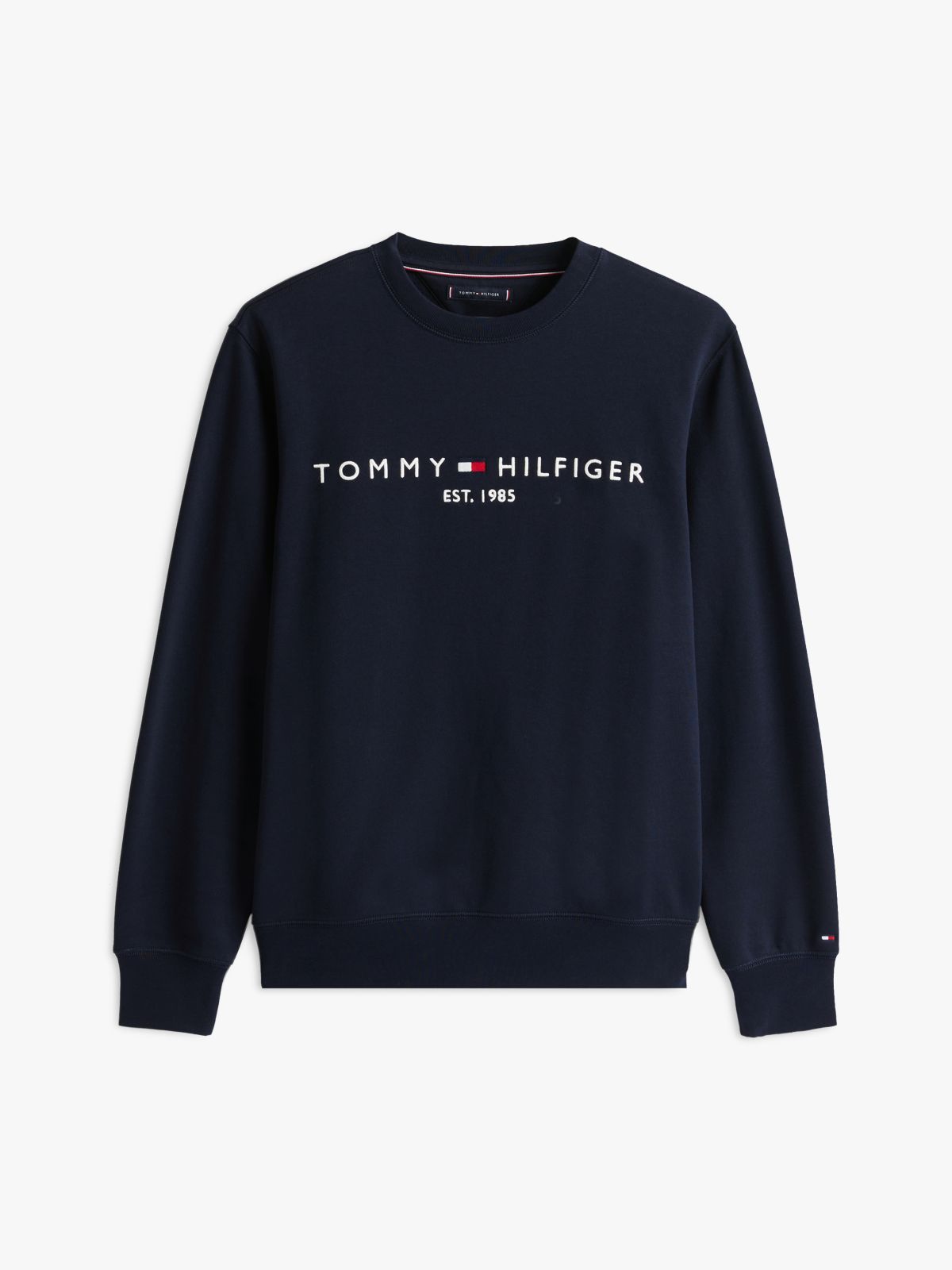Logo Embroidery Fleece Sweatshirt — Blue