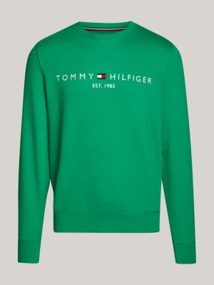 Green tommy hilfiger on sale sweatshirt