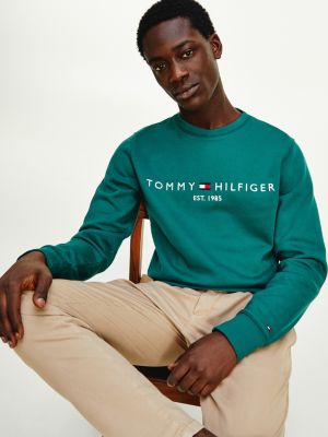TH Flex Logo Sweatshirt | GREEN | Tommy 