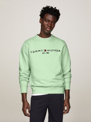 Tommy hilfiger logo on sale crew neck sweatshirt