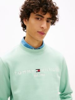 Logo Embroidery Fleece Sweatshirt — Green 2