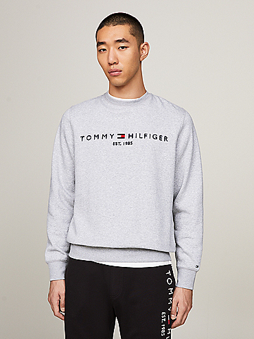 Sweatshirt | York New Grey Tommy Zip-Thru Flag Plus Hilfiger |